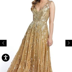 Gold sequin gown